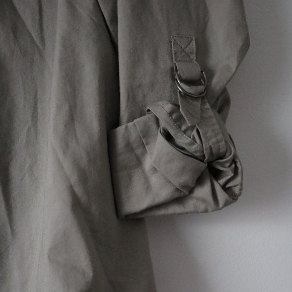 Button Down with Buckle and Grommets - Picture 3 of 5